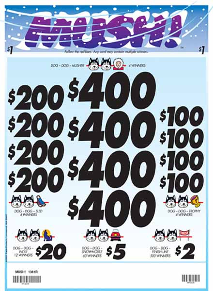 Mush 3W $1 4@$400 (1@$500) $2B 24% 5640