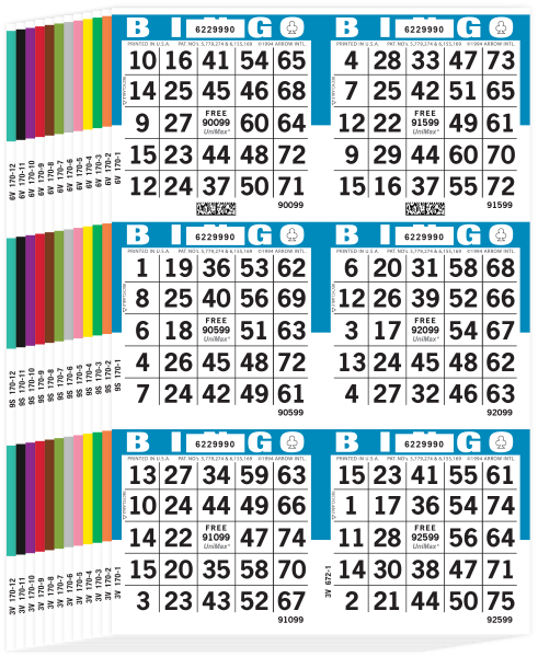 UniMax 6 ON V 10 UP CB 60-69036 REG 5 BX/SET (Bl, Or, Gr, Ye, Pi, Gry, Ol, Br, Re, Pu)