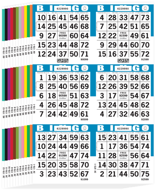 UniMax 6 ON V 12 UP CB 60-69036 REG 5 BX/SET (Bl, Or, Gr, Ye, Pi, Gry, Ol, Br, Re, Pu, Bla, Aq)