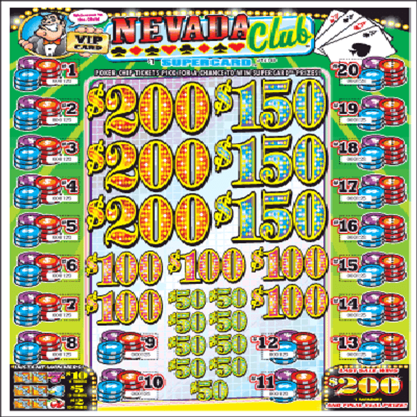 Nevada Club PK 3W $1 4@$200 $2B 21% 3360 LS