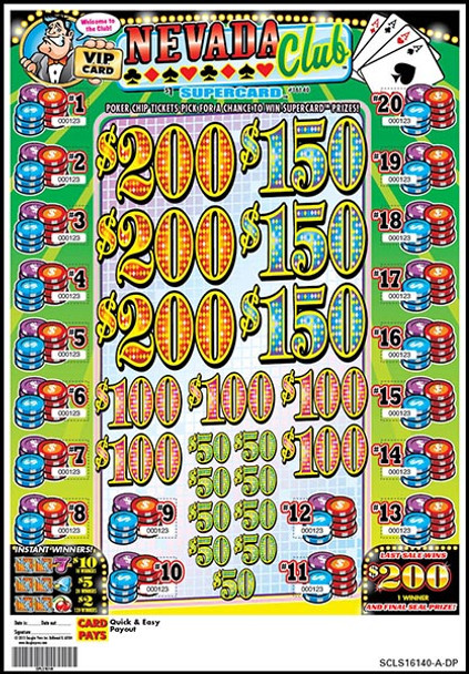 Nevada Club PK 3W $1 4@$200 $2B 21% 3360 LS