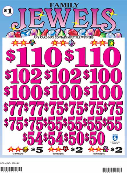 Family Jewels 3W $1 8@$100 $2B 17% 2760