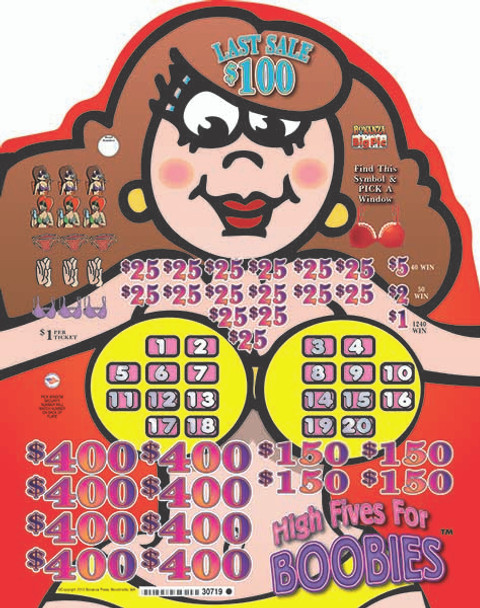 High Five For Boobies Big Pic 3W $1 8@$400 $1B 16% 6960 LS