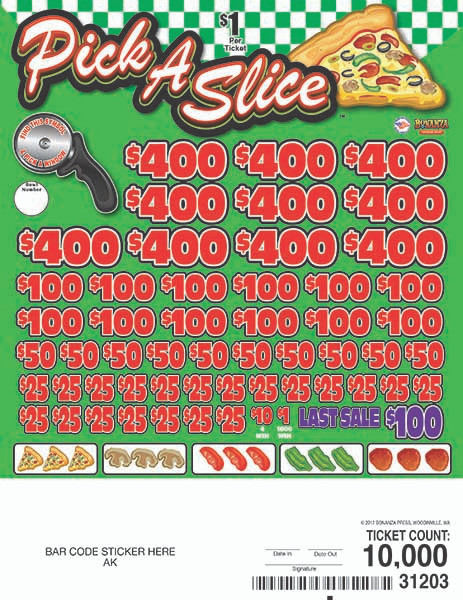 Pick a Slice Big Pic 3W $1 10@$400 $1B 19% 10000 LS