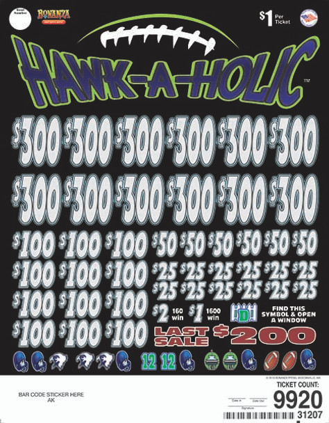 Hawk A Holic Big Pic 3W $1 12@$300 $1B 24% 9920 LS
