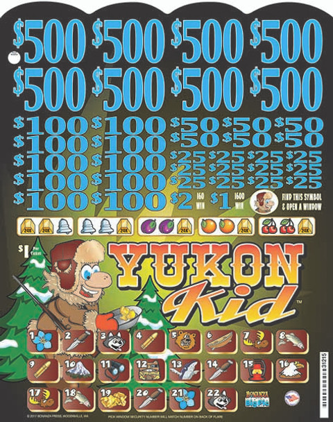 Yukon Kid Big Pic 3W $1 8@$500 $1B 24% 9920
