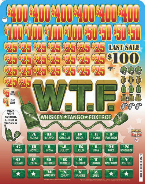 Whiskey Tango Foxtrot Big Pic 3W $1 6@$400 $1B 23% 6400 LS