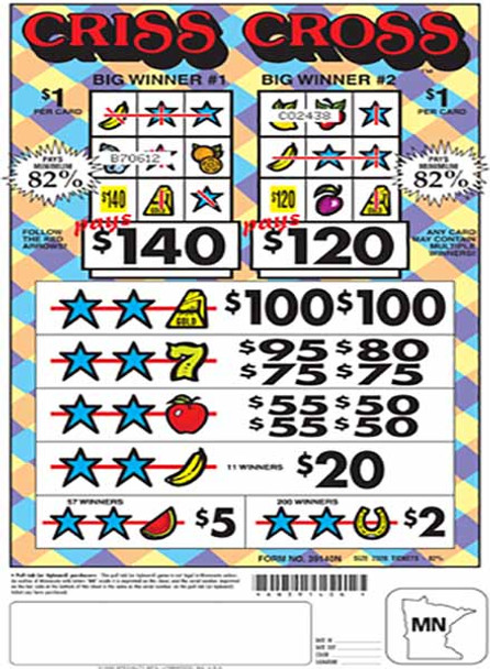 Criss Cross 3W $1 4@$100 (1@$140) $2B 18% 2320