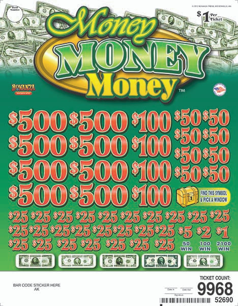 Money Money Money Big Pic 3/5W $1 8@$500 $1B 20% 9968