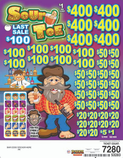 Sour Toe Big Pic 5W $1 6@$400 $1B 24% 7280 LS