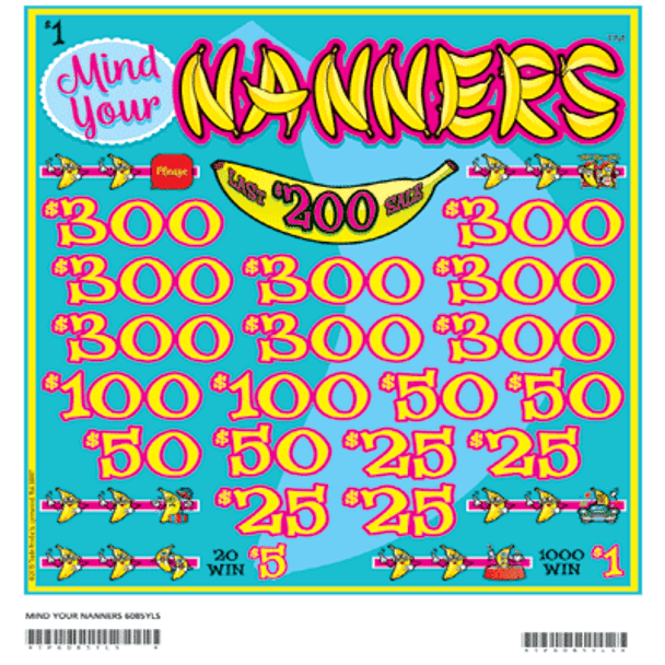 Mind Your Nanners 3W $1 8@$300 $1B 19% 5200 LS