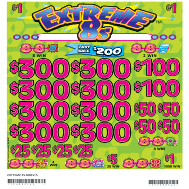 Extreme 8's 3W $1 8@$300 $1B 19% 5200 LS