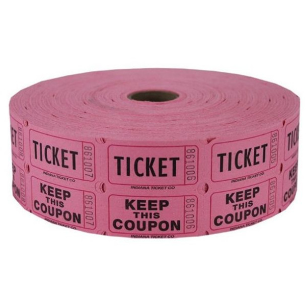 DOUBLE ROLL TICKETS 2000 COUNT PINK