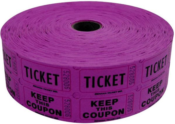DOUBLE ROLL TICKETS 2000 COUNT PURPLE