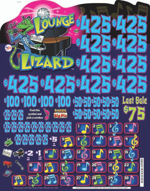 Lounge Lizard Big Pic Chip $1 10@$425 $1B 23% 9944 LS