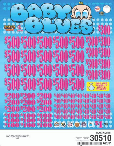 Baby Blues Big Pic Chip $1 20@$500 $1B 25% 30510