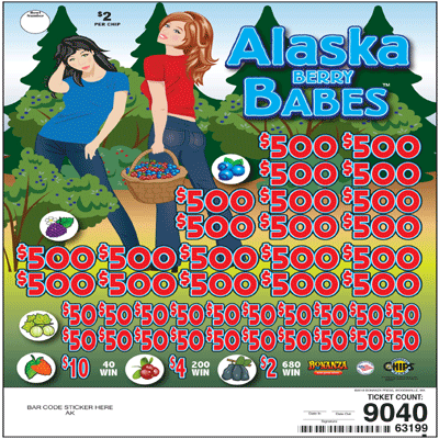 Alaska Berry Babes Chip $2 20@$500 $2B 25% 9040