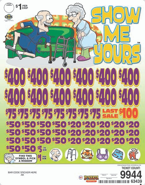 Show Me Yours Big Pic Chip $1 12@$400 $1B 24% 9944 LS