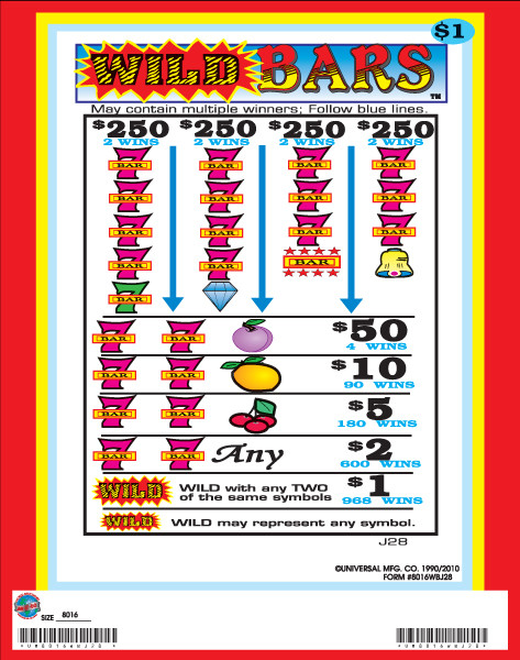 Wild Bars 5W $1 8@$250 $1B 23% 8016
