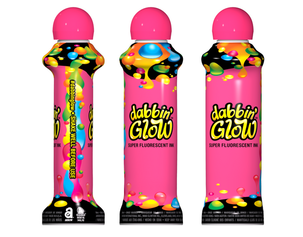 Dabbin Glow Florescent 3.0 Oz Pink Dz