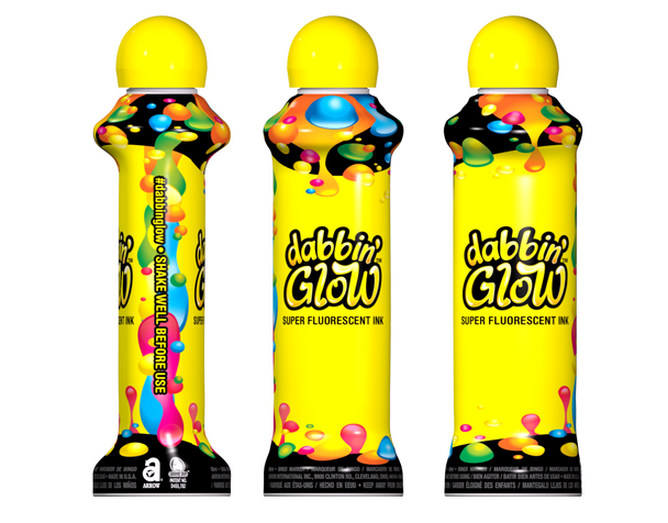 Dabbin Glow Florescent 3.0 Oz Yellow Dz