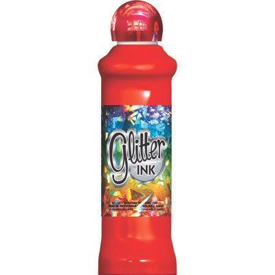 Glitter Ink 3.0 Oz Red Dz