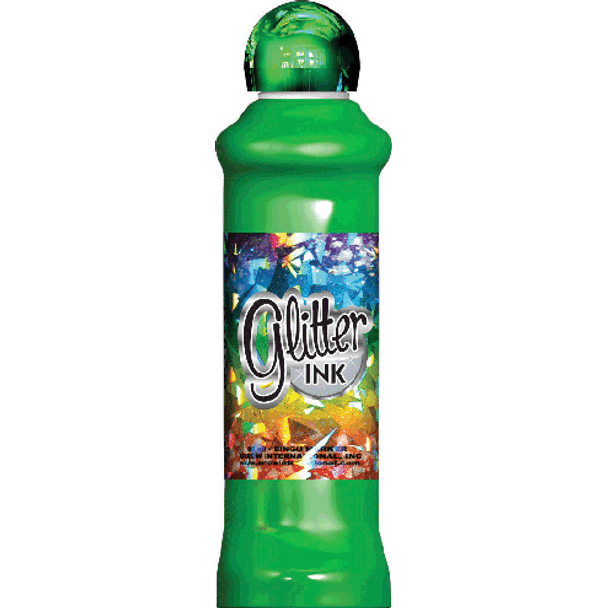 Glitter Ink 3.0 Oz Green Dz