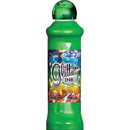 Glitter Ink 3.0 Oz Green Dz