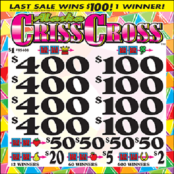 AK Criss Cross 3W $1 4@$400 $2B 21% 5124 LS