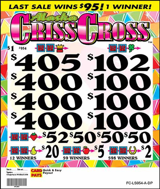 AK Criss Cross 3W $1 4@$400 $2B 21% 5124 LS