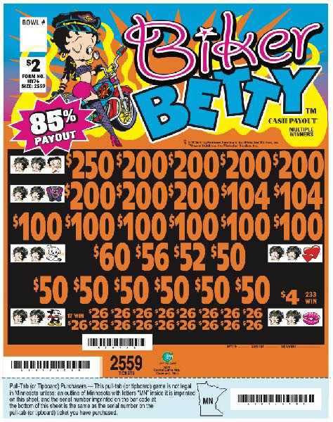 Biker Betty 3W $2 8@$200 (1@$250) $4B 15% 2559