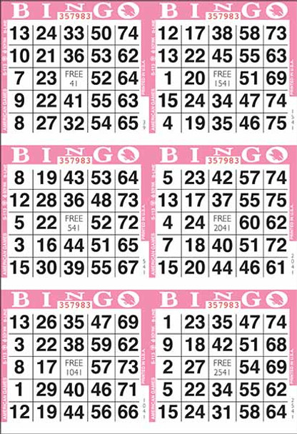 American 6 ON V 1 UP L 1-9000 B PINK