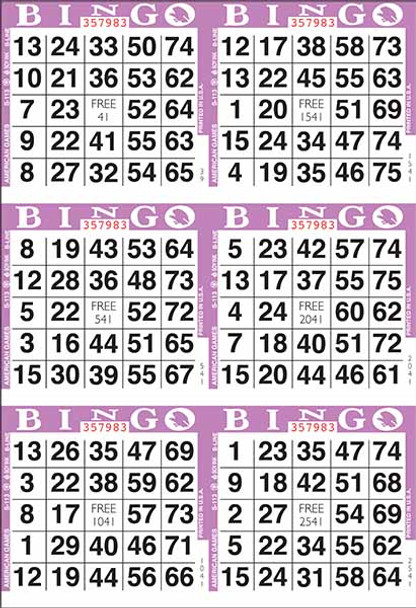American 6 ON V 1 UP L 1-9000 B PURPLE