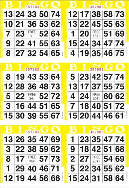 American 6 ON V 1 UP L 1-9000 B YELLOW