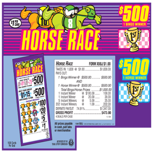 Horse Race Verifier 5W $1 2@$500 $5B 26% 1820