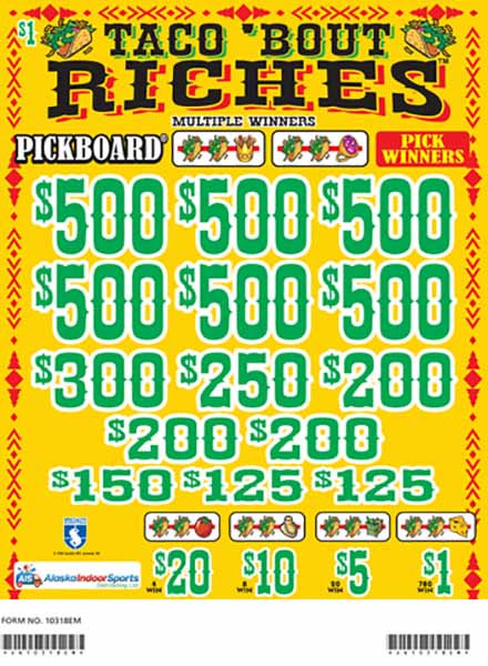 Taco 'Bout Riches Embedded PK 3W $1 6@$500 $1B 20% 7000