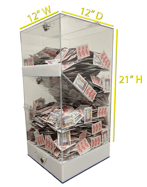 Colman Flow Control 12x12x21 Dispenser with Locking Top, Side and Drawer