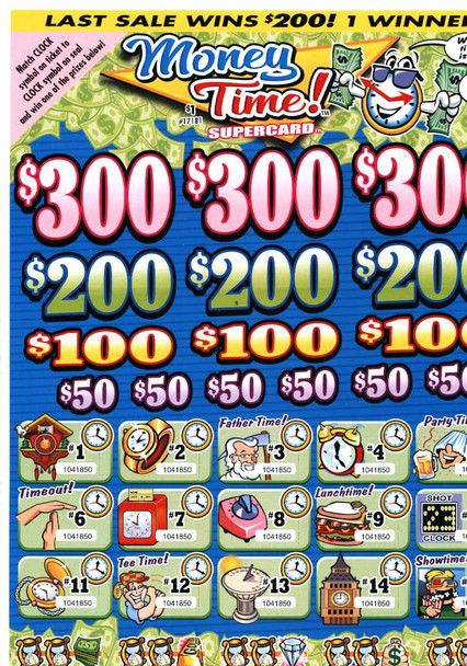 Money Time PK 3W $1 3@$300 $2B 19% 3360 LS