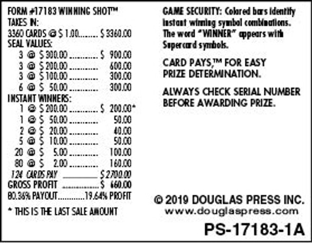 Winning Shot PK 3W $1 3@$300 $2B 19% 3360 LS