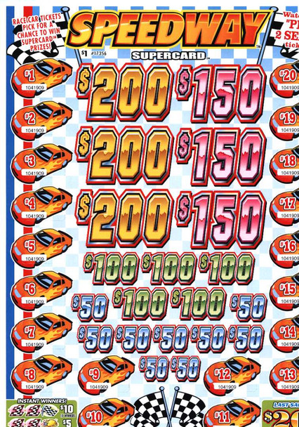 Speedway PK 3W $1 4@$200 $2B 21% 3360 LS