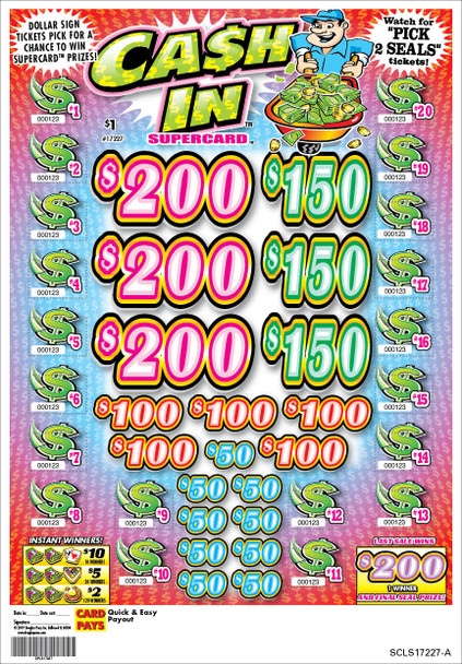 Cash In PK 3W $1 4@$200 $2B 21% 3360 LS