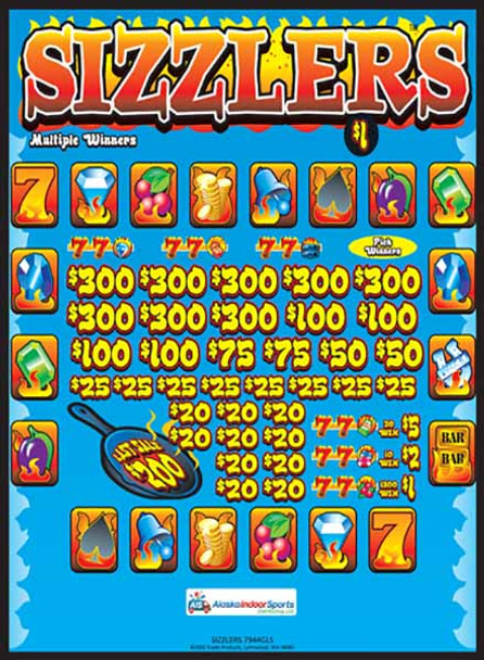 Sizzlers PK 3W $1 8@$300 $1B 21% 6400 LS