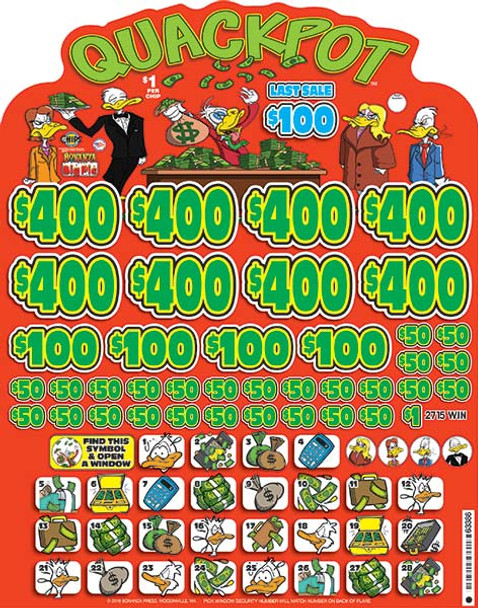 Quackpot Big Pic Chip $1 8@$400 $1B 22% 9944 LS
