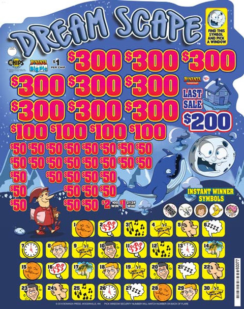 Dream Scape Big Pic Chip $1 9@$300 $1B 20% 8814 LS