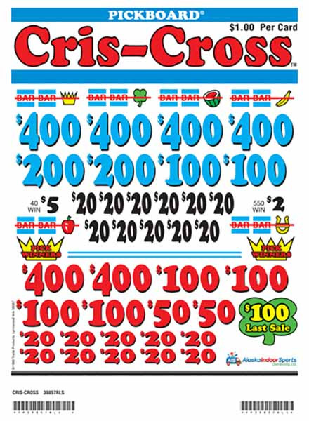Criss Cross PK 3W $1 6@$400 $2B 19% 6560 LS