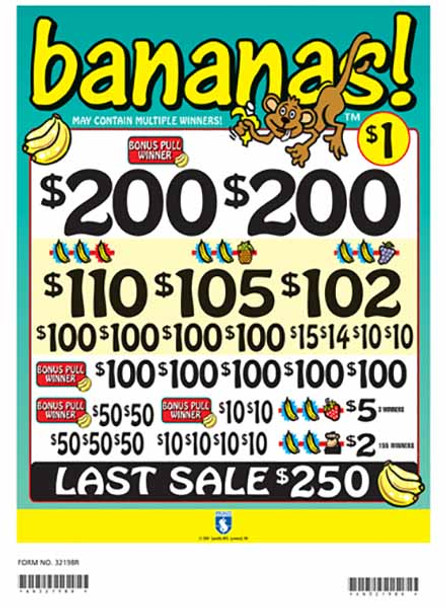 Bananas PK 3W $1 16@$100 (2@$200) $2B 17% 3080 LS