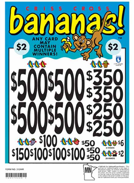 Bananas 3W $2 4@$400 (4@$500) $2B 23% 2880