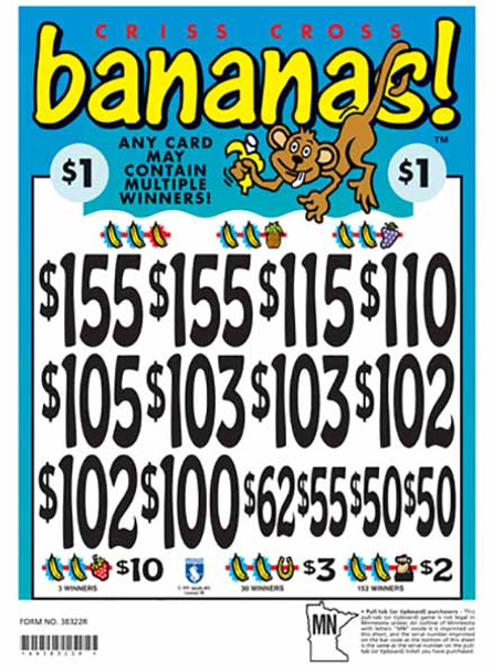 Bananas 3W $1 10@$100 (2@$155) $2B 21% 2280