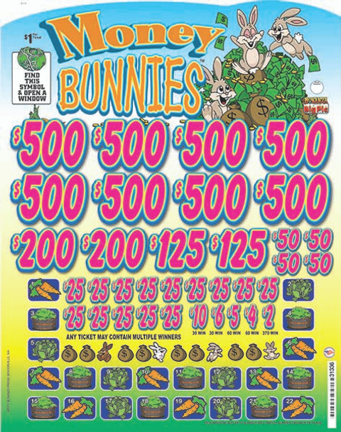Money Bunnies Big Pic 3W $1 8@$500 $2B 19% 8560