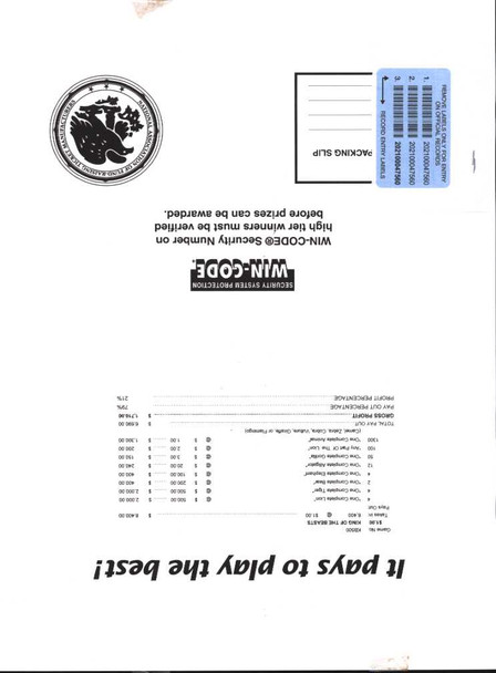 King of the Beasts 3/5W $1 8@$500 $1B 20% 8400